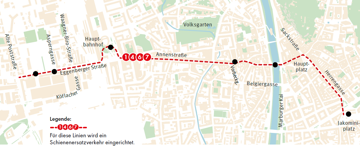 Endspurt bei der Entlastungsstrecke in Graz sorgt für Schienenersatzverkehr